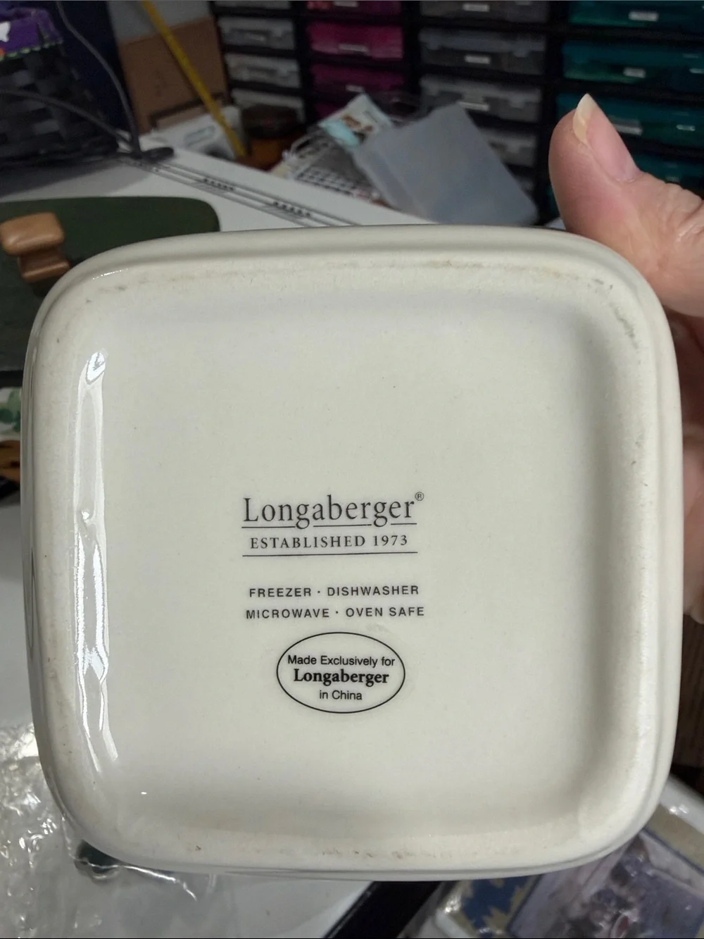 Longaberger 2006 Lucky Twist Basket Set with Ceramic Shamrock Dish